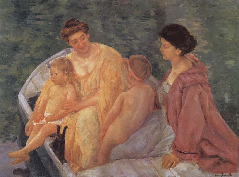 Mary Cassatt Mother and son in the boat china oil painting image